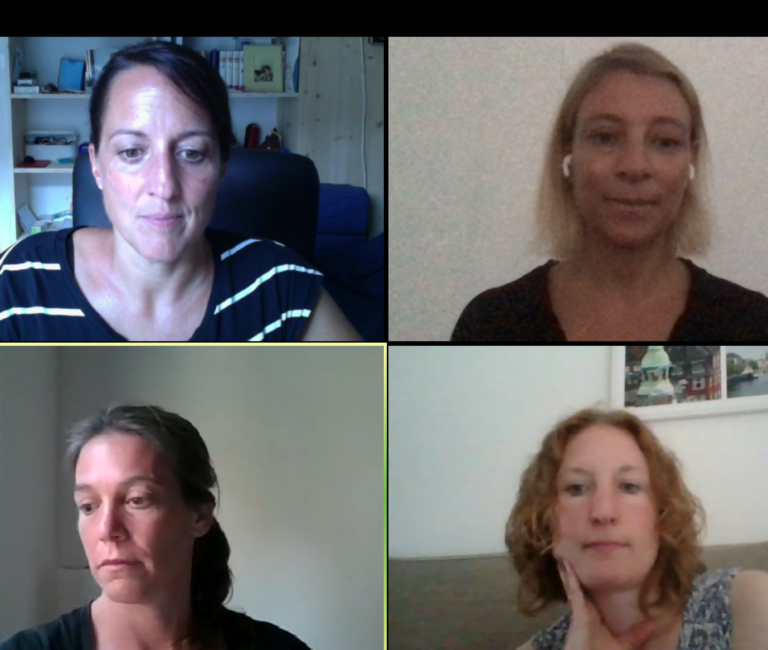 Daniela Specht (oben links) gibt Tipps zur gesunden Ernährung.